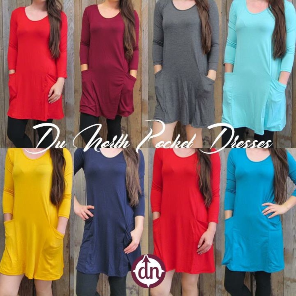 Soft stretchy pocket dresses!